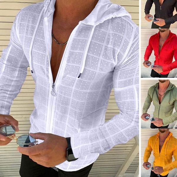 men's t-shirts fashion long/short sleeved hoodie zipper t shirt men clothing summer solid color casual plaid print open stitch thin tsh, White;black
men's t-shirts fashion long/short sleeved hoodie zipper t shirt men clothing summer solid color casual plaid print open stitch thin tsh, White;black