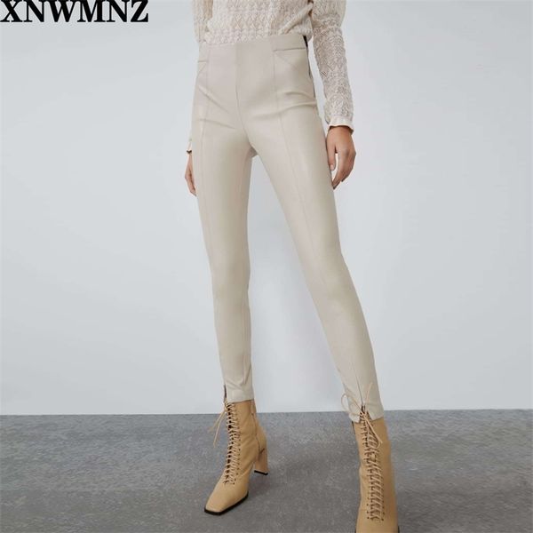 fashion autumn winter women high wasit faux leather trousers lady black beige fleece pu zippers skinny stretch pencil pants 210520, Black;white
fashion autumn winter women high wasit faux leather trousers lady black beige fleece pu zippers skinny stretch pencil pants 210520, Black;white