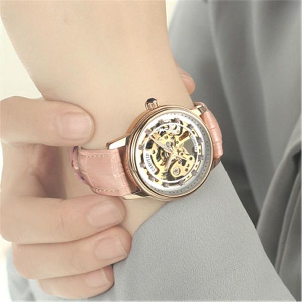 wristwatches fashion women's watch automatic hollow mechanical leather band fashional waterproof clock gifts, Slivery;brown
wristwatches fashion women's watch automatic hollow mechanical leather band fashional waterproof clock gifts, Slivery;brown
