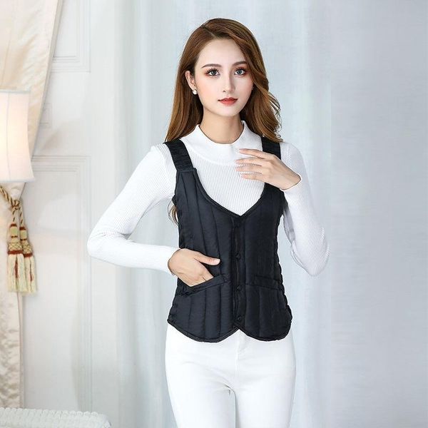 women's vests women vest down cotton plus size winter sleeveless jacket ultralight casual coats short waistcoat chalecos para mujer y37, Black;white
women's vests women vest down cotton plus size winter sleeveless jacket ultralight casual coats short waistcoat chalecos para mujer y37, Black;white