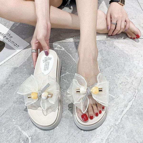 bow platform slippers women pvc transparent open toe summer multicolor thick sole slides sweet beach, Black
bow platform slippers women pvc transparent open toe summer multicolor thick sole slides sweet beach, Black
