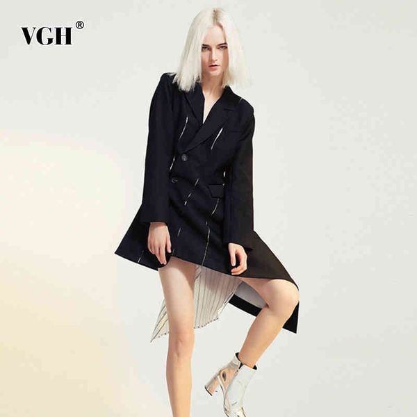 vgh splicing striped asymmetrical dress for women v neck long sleeve high waist black blazer dresses female fashion new clothes 210421, Black;gray
vgh splicing striped asymmetrical dress for women v neck long sleeve high waist black blazer dresses female fashion new clothes 210421, Black;gray