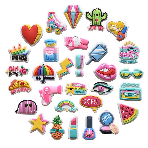 fast delivery cute shoe charms garden colorful rubber shoe charm car decorations for kid croc shoes accessories, White;pink
fast delivery cute shoe charms garden colorful rubber shoe charm car decorations for kid croc shoes accessories, White;pink