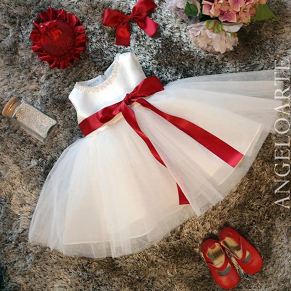 flower girls dresses children sleeveless beading tulle party wedding dress with red ribbon formal princess girl's, Red;yellow
flower girls dresses children sleeveless beading tulle party wedding dress with red ribbon formal princess girl's, Red;yellow