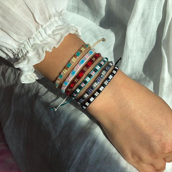 bangle ladies pure handmade bracelets adjustable cotton rope weave glass rice beads crystal fashion elegant wristband jewelry, Black
bangle ladies pure handmade bracelets adjustable cotton rope weave glass rice beads crystal fashion elegant wristband jewelry, Black