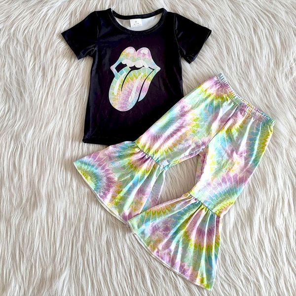 cute pattern kids fashion outfit girl short sleeve shirt and bell pants 2 pcs baby girls tie dye design, White
cute pattern kids fashion outfit girl short sleeve shirt and bell pants 2 pcs baby girls tie dye design, White
