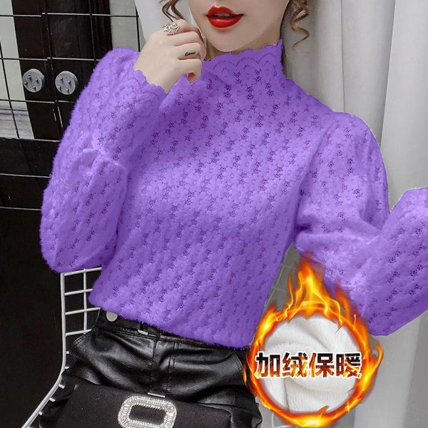 women's blouses & shirts blouse women turtleneck autumn winter t-shirt lace fairy blusas mujer de moda, White
women's blouses & shirts blouse women turtleneck autumn winter t-shirt lace fairy blusas mujer de moda, White