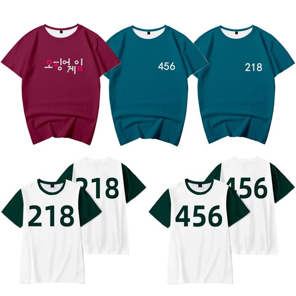 squid game cosplay costumes short sleeve blue t-shirt 218 t shirt round six li zhengjae 456 role play costume halloween party, Black
squid game cosplay costumes short sleeve blue t-shirt 218 t shirt round six li zhengjae 456 role play costume halloween party, Black