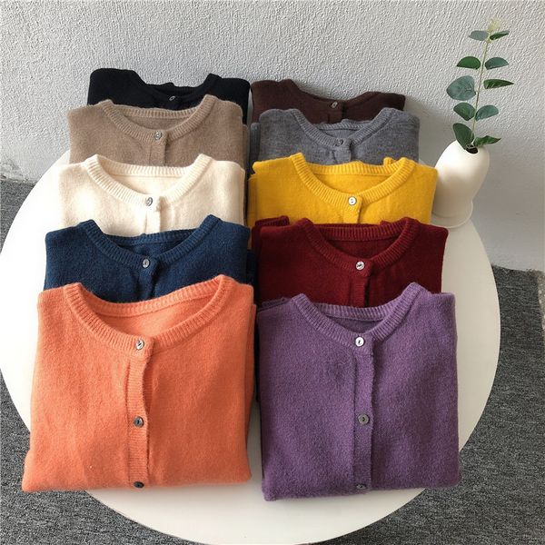 korean winter warm cardigan o neck solid color long-sleeve cardigan sweater autumn loose full soft knitted jacket women 210420, White;black
korean winter warm cardigan o neck solid color long-sleeve cardigan sweater autumn loose full soft knitted jacket women 210420, White;black
