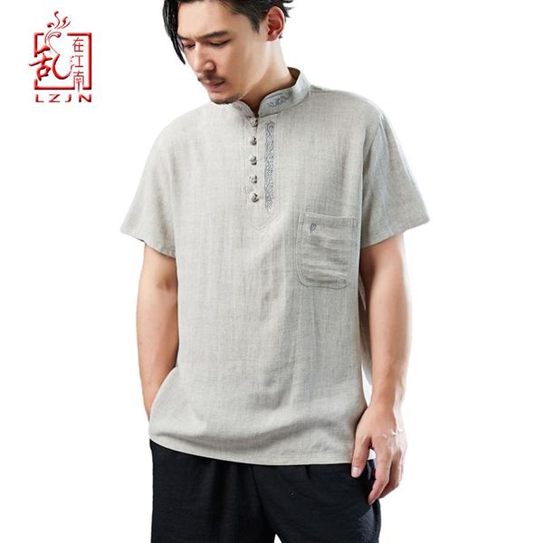 summer short sleeve mens cotton linen basic shirts casual retro chinese style embroidery henley male men's, White;black
summer short sleeve mens cotton linen basic shirts casual retro chinese style embroidery henley male men's, White;black
