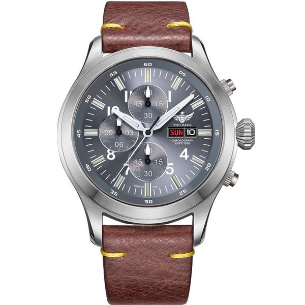 wristwatches men tritium watches,mens chronograph sport watches yelang men's military t100 luminous waterproof clock mens quartz wristw, Slivery;brown
wristwatches men tritium watches,mens chronograph sport watches yelang men's military t100 luminous waterproof clock mens quartz wristw, Slivery;brown