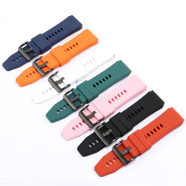 watch bands quick release 22mm soft silicone watchband red orange white bracelet pin buckle for huawei gt2 pro smart accessories, Black;brown
watch bands quick release 22mm soft silicone watchband red orange white bracelet pin buckle for huawei gt2 pro smart accessories, Black;brown