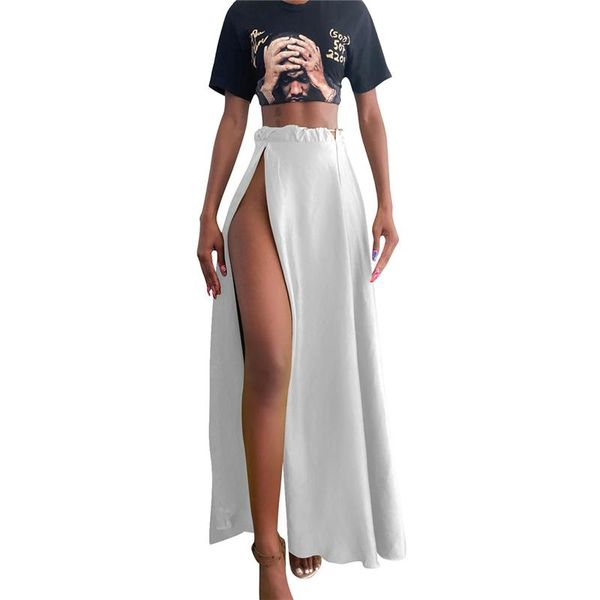 club party skirts for woman solid color high waist a line womens autumn wrap skirt female split clubwear, Black
club party skirts for woman solid color high waist a line womens autumn wrap skirt female split clubwear, Black