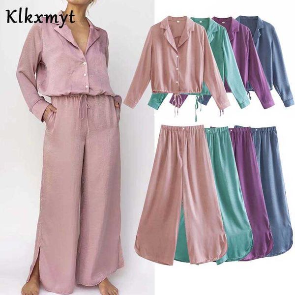 klkxmyt za 2 pieces set women home casual drawstring shirts +high waisted wide leg pants suit woman outfit sets 210527, White
klkxmyt za 2 pieces set women home casual drawstring shirts +high waisted wide leg pants suit woman outfit sets 210527, White