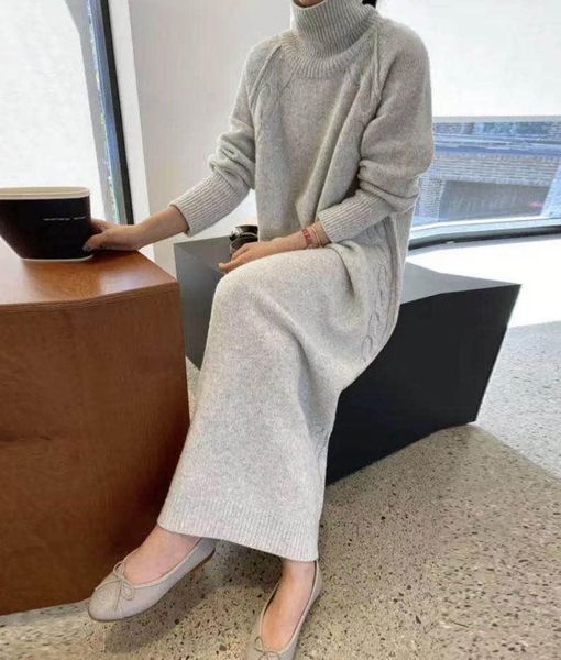 women's sweaters 2021 long sweater pullover temperament casual pure color simple turtleneck knit dress, White;black
women's sweaters 2021 long sweater pullover temperament casual pure color simple turtleneck knit dress, White;black