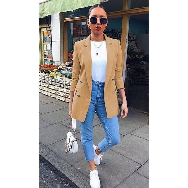 women's suits & blazers women and jackets 2021 christmas solid coat plus size winter clothes pink gothic black blazer korean, White;black
women's suits & blazers women and jackets 2021 christmas solid coat plus size winter clothes pink gothic black blazer korean, White;black