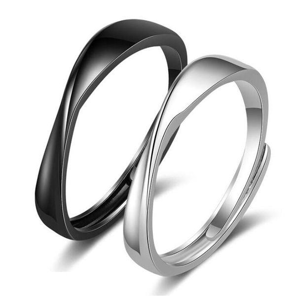simple fashion couple open ring black and white smooth adjustable romantic valentine's day gift cluster rings, Golden;silver
simple fashion couple open ring black and white smooth adjustable romantic valentine's day gift cluster rings, Golden;silver