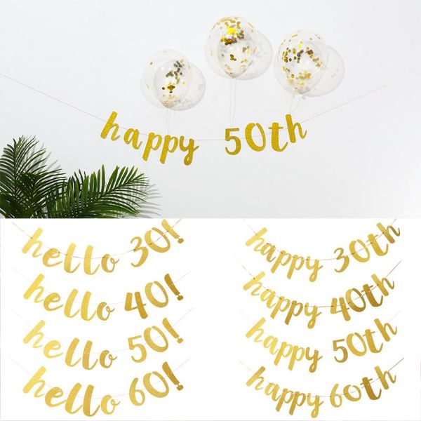 party decoration 1set gold glitter paper material hello 30 40 50 60 bunting garland flag confetti balloons bachelorette birthday diy
party decoration 1set gold glitter paper material hello 30 40 50 60 bunting garland flag confetti balloons bachelorette birthday diy