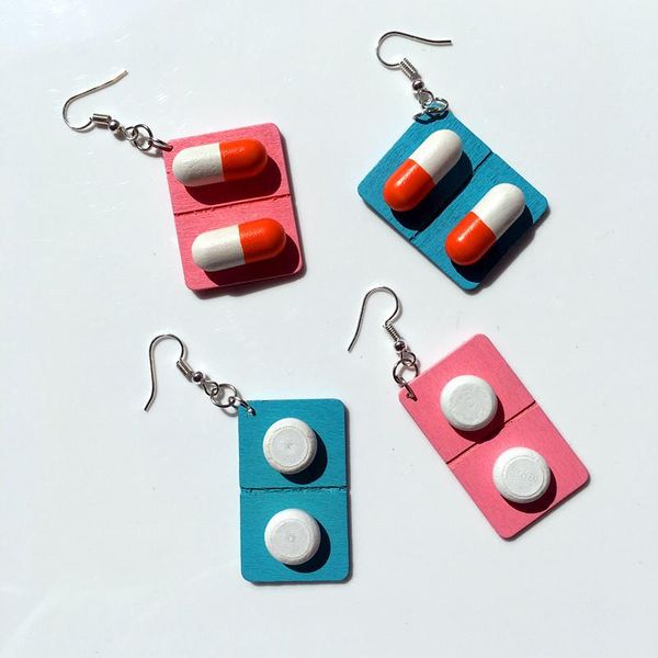 dangle & chandelier 2021 earrings lovely girl heart wooden pills funny exaggerated ear hook clip, Silver
dangle & chandelier 2021 earrings lovely girl heart wooden pills funny exaggerated ear hook clip, Silver