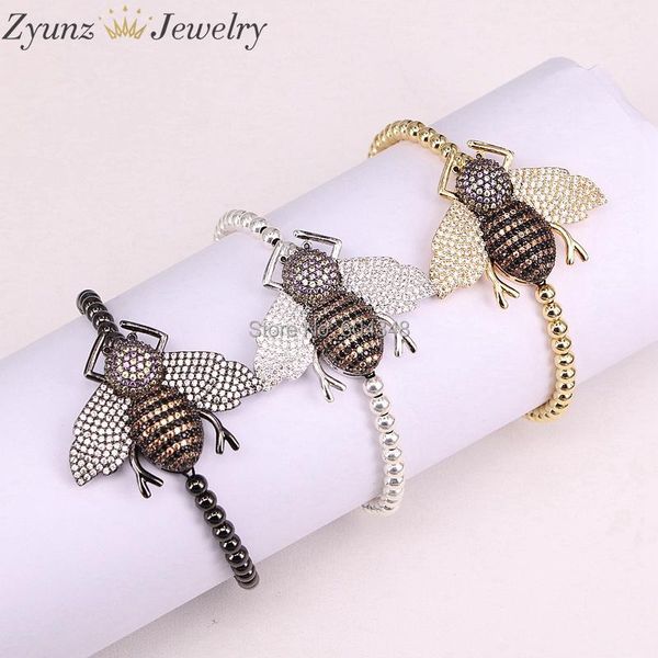 charm bracelets 5 strands zyz300-4806 handmade micro pave cz macrame braiding adjustable bracelet insect mix color plating jewelry, Golden;silver
charm bracelets 5 strands zyz300-4806 handmade micro pave cz macrame braiding adjustable bracelet insect mix color plating jewelry, Golden;silver