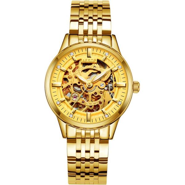 wristwatches aesop skeleton tourbillon watch women automatic mechanical sapphire wrist watches female clock relogio feminino, Slivery;brown
wristwatches aesop skeleton tourbillon watch women automatic mechanical sapphire wrist watches female clock relogio feminino, Slivery;brown