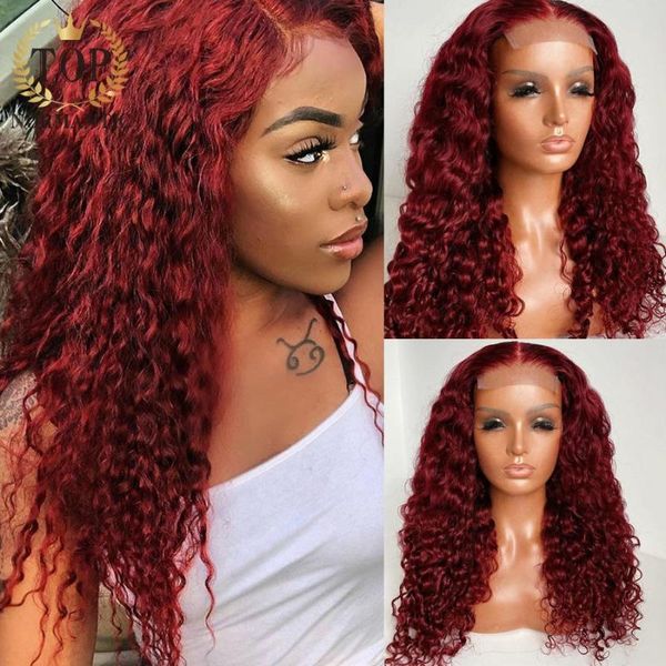 ormantic burgundy color 13x4 lace front remy human hair wigs for women 4x4 closure deep curly wig preplucked, Black;brown
ormantic burgundy color 13x4 lace front remy human hair wigs for women 4x4 closure deep curly wig preplucked, Black;brown