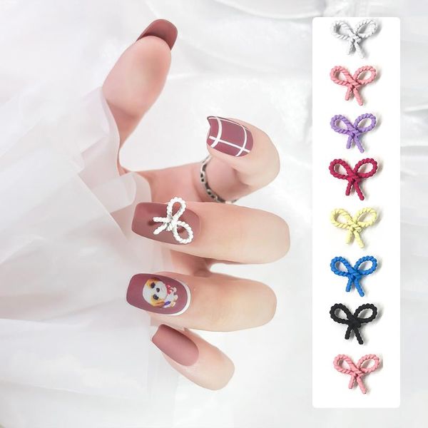 nail art decorations 10 pcs 3d metal frosted bowknot mini rose design small fresh diy manicure accessories, Silver;gold
nail art decorations 10 pcs 3d metal frosted bowknot mini rose design small fresh diy manicure accessories, Silver;gold