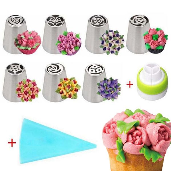 baking & pastry tools 7-9pcs russian nozzles tulip icing piping tips cream bag decoration cupcake cake decor tool confeitaria
baking & pastry tools 7-9pcs russian nozzles tulip icing piping tips cream bag decoration cupcake cake decor tool confeitaria
