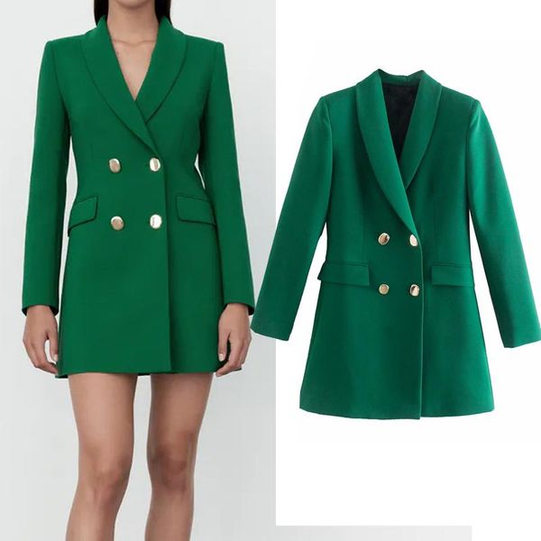 women's suits & blazers green blazer women double breasted long jacket woman sleeve elegant female office autumn white, White;black
women's suits & blazers green blazer women double breasted long jacket woman sleeve elegant female office autumn white, White;black