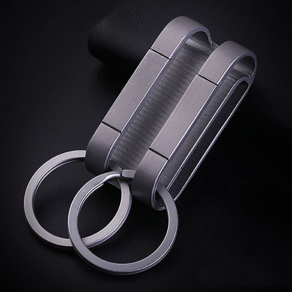 real titanium men belt key chain lightweight car keychain double hook waist hanging key ring holder buckle fathers day gift, Silver
real titanium men belt key chain lightweight car keychain double hook waist hanging key ring holder buckle fathers day gift, Silver