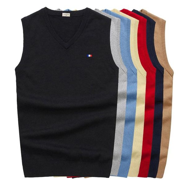 men's vests good quality spring autumn sleeveless sweaters pullovers 100% cotton casual knitted vest fashion male, Black;white
men's vests good quality spring autumn sleeveless sweaters pullovers 100% cotton casual knitted vest fashion male, Black;white