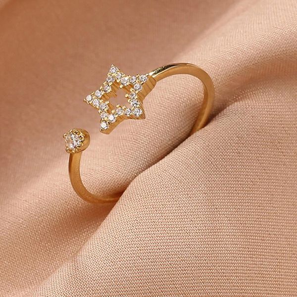 cluster rings original silver 925 for women couple open adjustable ring 2021 trend 18k gold jewelry vintage zircon luxury fashion star, Golden;silver
cluster rings original silver 925 for women couple open adjustable ring 2021 trend 18k gold jewelry vintage zircon luxury fashion star, Golden;silver
