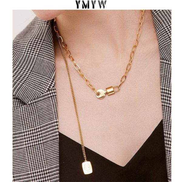 stylish key lock square pendant chain 316l necklace for women stainless steel choker 18 k waterproof jewelry 2021 necklaces, Silver
stylish key lock square pendant chain 316l necklace for women stainless steel choker 18 k waterproof jewelry 2021 necklaces, Silver