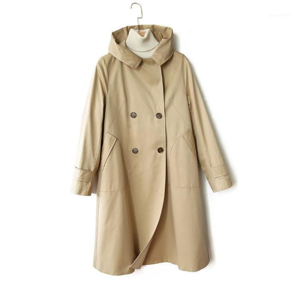 women's trench coats japanese casual hooded solid color double-breasted skirt windbreaker fashion mid-length coat 2021 autumn and winte, Tan;black
women's trench coats japanese casual hooded solid color double-breasted skirt windbreaker fashion mid-length coat 2021 autumn and winte, Tan;black