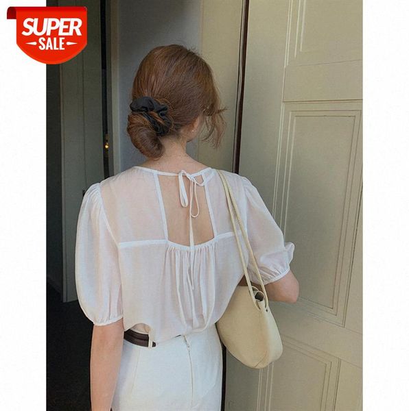 tg round neck halter strappy shirt women korean style french short-sleeved 11703 #pv1b, Black;gray
tg round neck halter strappy shirt women korean style french short-sleeved 11703 #pv1b, Black;gray