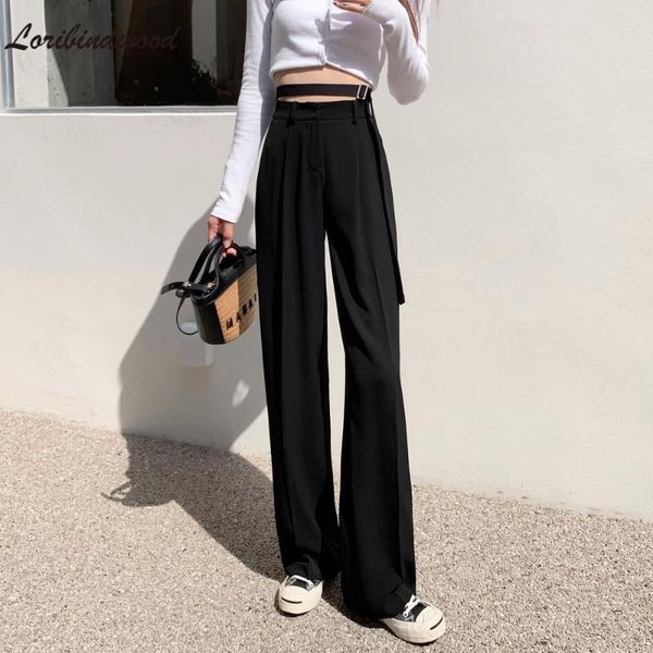 women's pants & capris wide-leg 2021 autumn and winter high waist drape mopping trousers straight leg belt thinner suit, Black;white
women's pants & capris wide-leg 2021 autumn and winter high waist drape mopping trousers straight leg belt thinner suit, Black;white