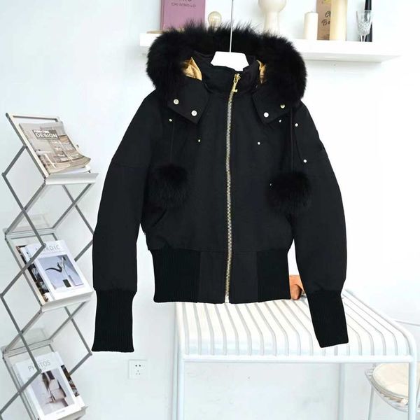 women's winter white duck down jacket knuckles woman puffer coat thick warm women big fur collar jackets moose coats, Black
women's winter white duck down jacket knuckles woman puffer coat thick warm women big fur collar jackets moose coats, Black
