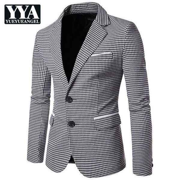 men's suits & blazers mens business casual classic plaid suit jacket single breasted 2021 fashion office gentlemen slim fit elegant, White;black
men's suits & blazers mens business casual classic plaid suit jacket single breasted 2021 fashion office gentlemen slim fit elegant, White;black