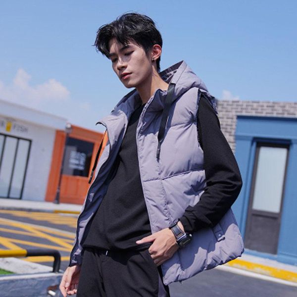 men's vests 2021 autumn and winter cotton-padded vest slim fit waistcoat thick warm coat mens sleeveless jacket gilet homme, Black;white
men's vests 2021 autumn and winter cotton-padded vest slim fit waistcoat thick warm coat mens sleeveless jacket gilet homme, Black;white