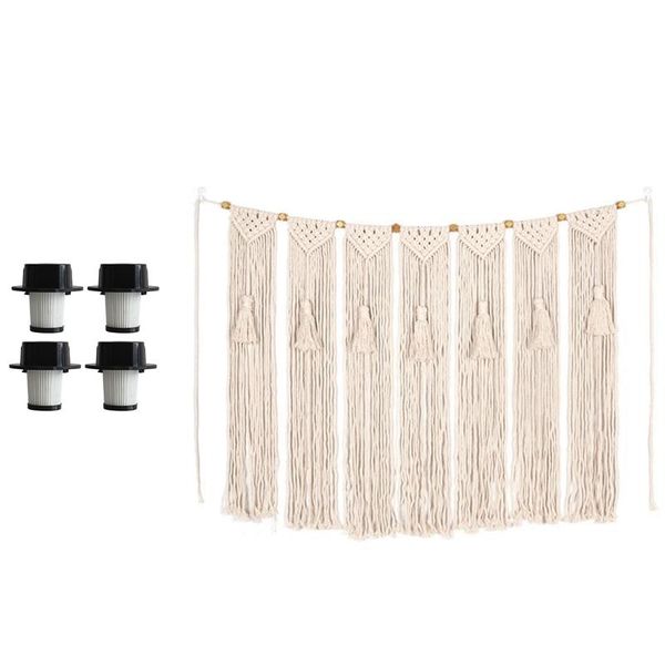 vacuum cleaners 4 pcs cleaner filter,vacuum filter & 1 macrame woven bohemian room geometric tapestry
vacuum cleaners 4 pcs cleaner filter,vacuum filter & 1 macrame woven bohemian room geometric tapestry
