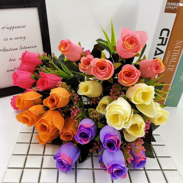 decorative flowers & wreaths 28 cm 6 fork rose artificial bouquet flower home wedding decoration room
decorative flowers & wreaths 28 cm 6 fork rose artificial bouquet flower home wedding decoration room