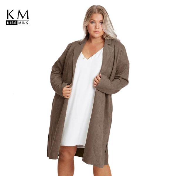 women's trench coats kissmilk plus size woman clothes solid color lapel long-sleeved suede temperament long coat, Tan;black
women's trench coats kissmilk plus size woman clothes solid color lapel long-sleeved suede temperament long coat, Tan;black