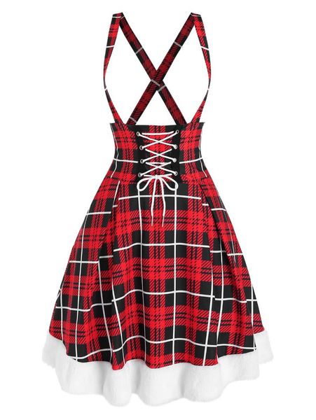 casual dresses plus size 3xl plaid dress gothic streetwear women lace up button a line crisscross suspender, Black;gray
casual dresses plus size 3xl plaid dress gothic streetwear women lace up button a line crisscross suspender, Black;gray