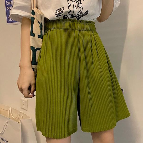 women's shorts summer women pleated wide leg solid short trousers for girls high waist loose casual 2021 fashion streewwear sweet simpl, White;black
women's shorts summer women pleated wide leg solid short trousers for girls high waist loose casual 2021 fashion streewwear sweet simpl, White;black