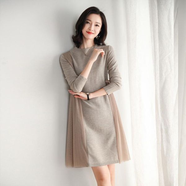 casual dresses 2021 autumn & spring ladies fashion solid color round-neck knit dress pullovers, Black;gray
casual dresses 2021 autumn & spring ladies fashion solid color round-neck knit dress pullovers, Black;gray