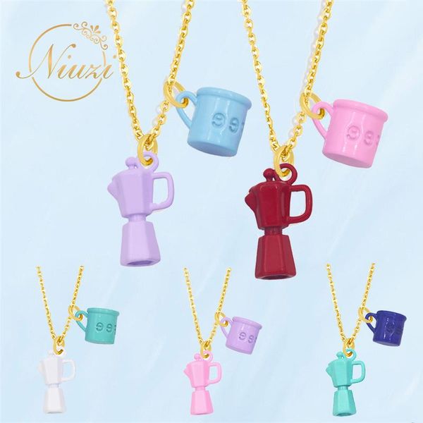 chains fashion creative necklaces for women cute unusual kettle coffee cup double pendant necklace girl colorful lettering neck jewelry, Silver
chains fashion creative necklaces for women cute unusual kettle coffee cup double pendant necklace girl colorful lettering neck jewelry, Silver