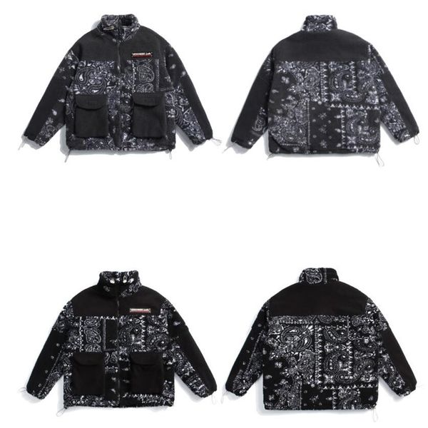 thick fleece jackets pattern color zipper cotton padded coats hip hop casual warm streetwear, Black;brown
thick fleece jackets pattern color zipper cotton padded coats hip hop casual warm streetwear, Black;brown