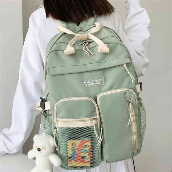 dcimor large capacity double-deck waterproof nylon women backpack multi-pocket ring buckle portable college girl's schoolbag 210911
dcimor large capacity double-deck waterproof nylon women backpack multi-pocket ring buckle portable college girl's schoolbag 210911