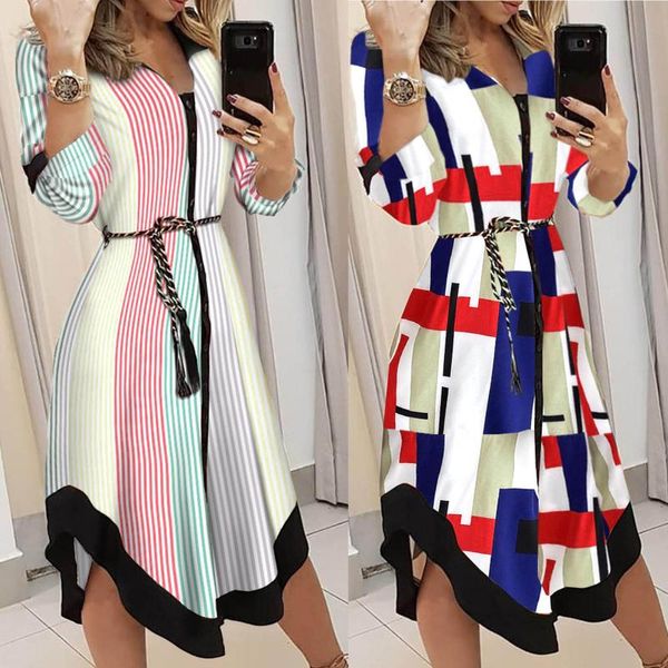 casual dresses women stripe print long shirt dress fashion boho beach button spring summer 2021 ladies letter plus size robe, Black;gray
casual dresses women stripe print long shirt dress fashion boho beach button spring summer 2021 ladies letter plus size robe, Black;gray