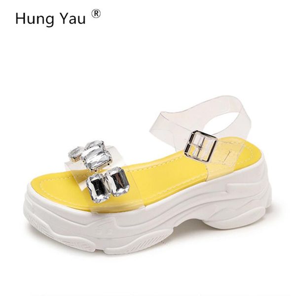 women sandals shoes for summer style rhinestone flip flops wedges fashion platform female lady jelly size, Black
women sandals shoes for summer style rhinestone flip flops wedges fashion platform female lady jelly size, Black